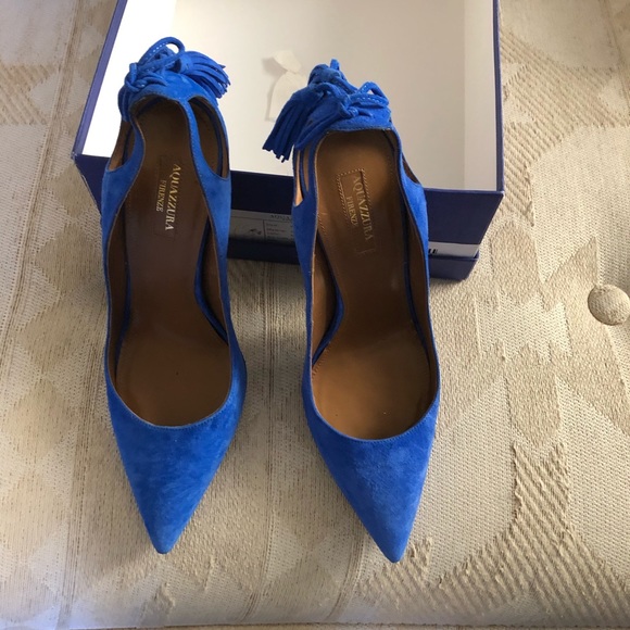 Aquazzura Shoes - Aquazzura Forever Marilyn Blue (Reposh)
